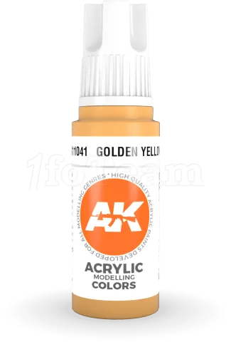 Photo de Ak Interactive  Pot de Peinture - Golden Yellow (17 ml)