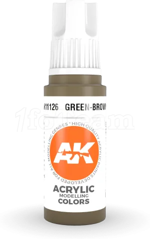 Photo de Ak Interactive  Pot de Peinture - Green-Brown (17 ml)