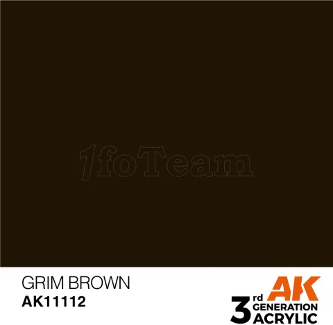 Photo de Ak Interactive  Pot de Peinture - Grim Brown (17 ml)