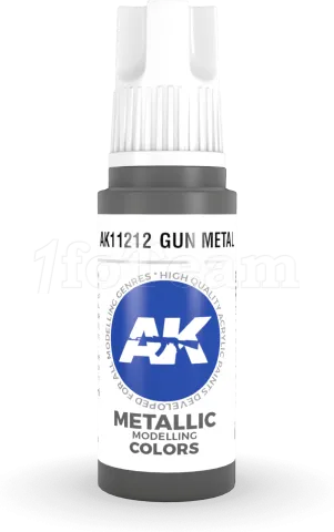 Photo de Ak Interactive  Pot de Peinture - Gun Metal (17 ml)