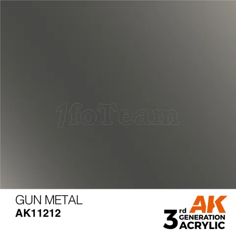 Photo de Ak Interactive  Pot de Peinture - Gun Metal (17 ml)