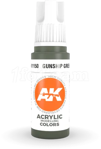Photo de Ak Interactive  Pot de Peinture - Gunship Green (17 ml)