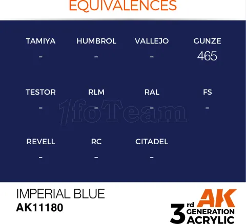 Photo de Ak Interactive  Pot de Peinture - Imperial Blue (17 ml)