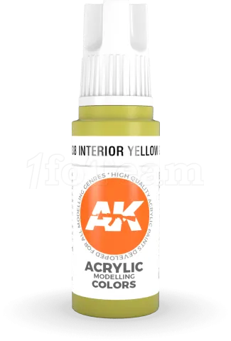 Photo de Ak Interactive  Pot de Peinture - Interior Yellow Green (17 ml)