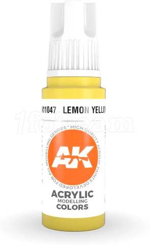 Photo de Ak Interactive  Pot de Peinture - Lemon Yellow (17 ml)