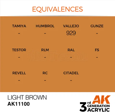 Photo de Ak Interactive  Pot de Peinture - Light Brown (17 ml)