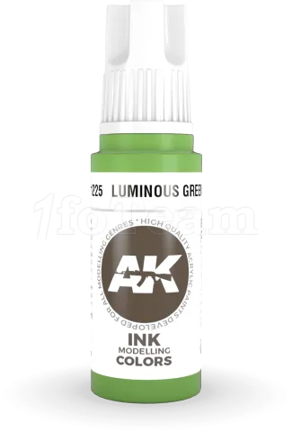 Photo de Ak Interactive  Pot de Peinture - Luminous Green Ink (17 ml)