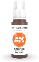 Photo de Ak Interactive  Pot de Peinture - Mahogany Brown (17 ml)