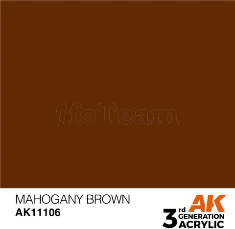 Photo de Ak Interactive  Pot de Peinture - Mahogany Brown (17 ml)