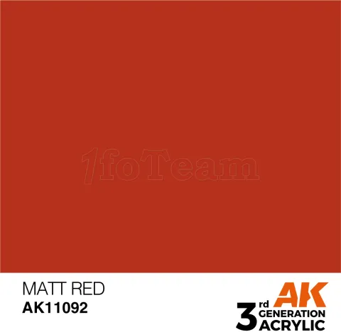 Photo de Ak Interactive  Pot de Peinture - Matt Red (17 ml)