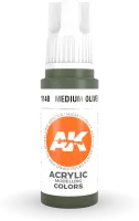 Photo de Ak Interactive  Pot de Peinture - Medium Olive Green (17 ml)