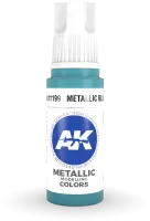 Photo de Ak Interactive  Pot de Peinture - Metallic Blue (17 ml)