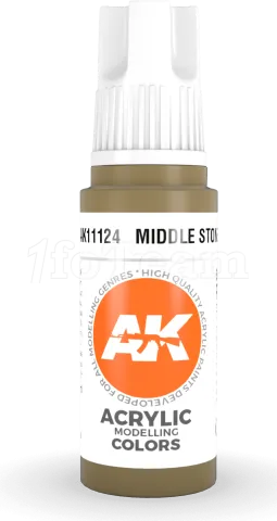 Photo de Ak Interactive  Pot de Peinture - Middle Stone (17 ml)