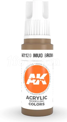 Photo de Ak Interactive  Pot de Peinture - Mud Brown (17 ml)