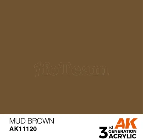 Photo de Ak Interactive  Pot de Peinture - Mud Brown (17 ml)