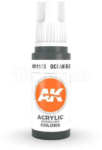 Photo de Ak Interactive  Pot de Peinture - Ocean Blue (17 ml)