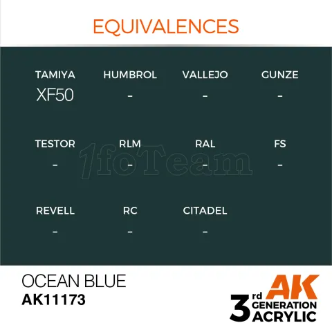 Photo de Ak Interactive  Pot de Peinture - Ocean Blue (17 ml)