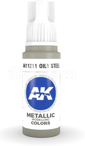 Photo de Ak Interactive  Pot de Peinture - Oily Steel (17 ml)