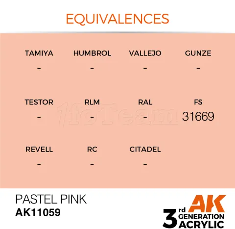 Photo de Ak Interactive  Pot de Peinture - Pastel Pink (17 ml)