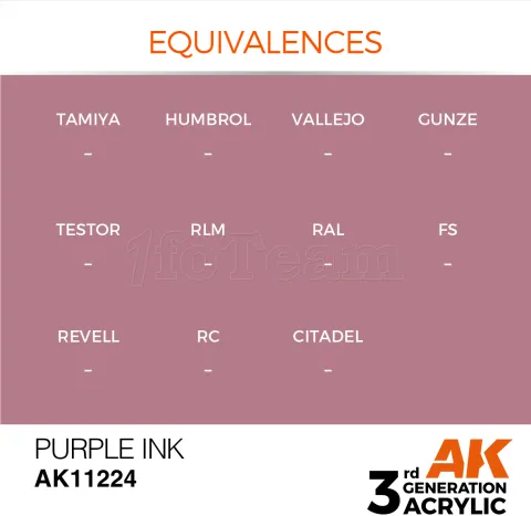 Photo de Ak Interactive  Pot de Peinture - Purple Ink (17 ml)