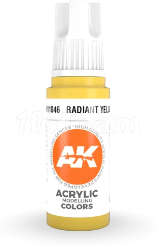 Photo de Ak Interactive  Pot de Peinture - Radiant Yellow (17 ml)