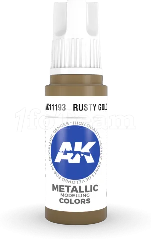 Photo de Ak Interactive  Pot de Peinture - Rusty Gold (17 ml)