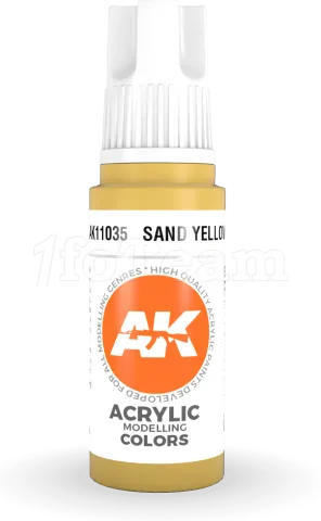 Photo de Ak Interactive  Pot de Peinture - Sand Yellow (17 ml)