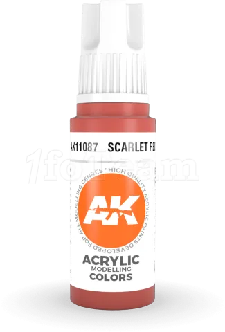 Photo de Ak Interactive  Pot de Peinture - Scarlet Red (17 ml)