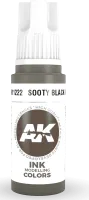 Photo de Ak Interactive  Pot de Peinture - Sooty Black Ink (17 ml)