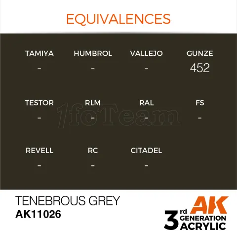 Photo de Ak Interactive  Pot de Peinture - Tenebrous Grey (17 ml)