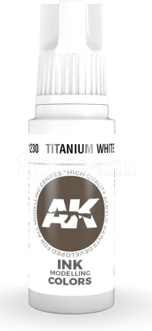 Photo de Ak Interactive  Pot de Peinture - Titanium White Ink (17 ml)