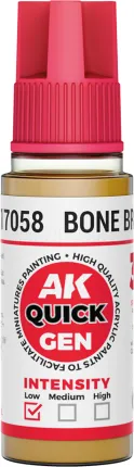 Photo de Ak Interactive Pot de Quick Gen - Bone Brown (18 ml)