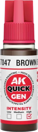 Photo de Ak Interactive Pot de Quick Gen - Brown Black (18 ml)