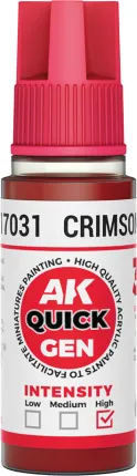 Photo de Ak Interactive Pot de Quick Gen - Crimson Red (18 ml)
