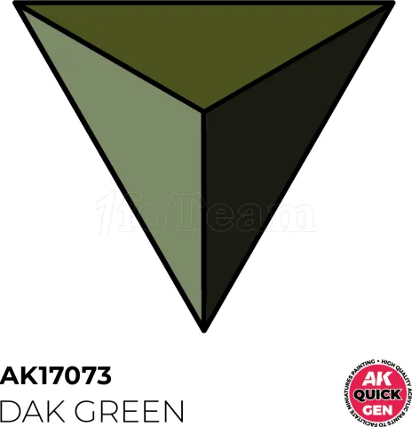 Photo de Ak Interactive Pot de Quick Gen - Dak Green (18 ml)