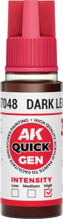 Photo de Ak Interactive Pot de Quick Gen - Dark Leather (18 ml)