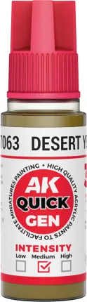Photo de Ak Interactive Pot de Quick Gen - Desert Yellow (18 ml)
