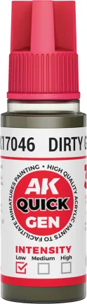 Photo de Ak Interactive Pot de Quick Gen - Dirty Grey (18 ml)