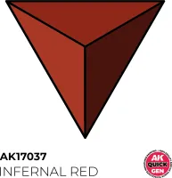 Photo de Ak Interactive Pot de Quick Gen - Infernal Red (18 ml)