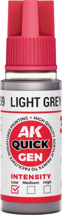 Photo de Ak Interactive Pot de Quick Gen - Light Grey Shadow (18 ml)