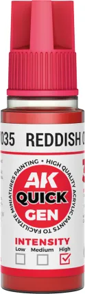 Photo de Ak Interactive Pot de Quick Gen - Reddish Orange (18 ml)