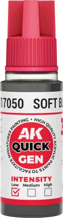 Photo de Ak Interactive Pot de Quick Gen - Soft Black (18 ml)