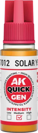 Photo de Ak Interactive Pot de Quick Gen - Solar Yellow (18 ml)