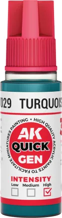 Photo de Ak Interactive Pot de Quick Gen - Turquoise Blue (18 ml)