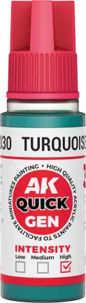 Photo de Ak Interactive Pot de Quick Gen - Turquoise Green (18 ml)