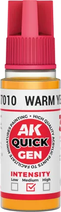 Photo de Ak Interactive Pot de Quick Gen - Warm Yellow (18 ml)