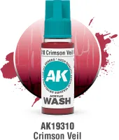 Photo de Ak Interactive Pot de Wash - Crimson Veil (18 ml)