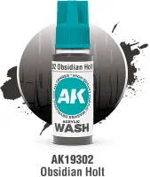 Photo de Ak Interactive Pot de Wash - Obsidian Holt (18 ml)
