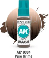 Photo de Ak Interactive Pot de Wash - Pure Grime (18 ml)