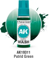 Photo de Ak Interactive Pot de Wash - Putrid Green (18 ml)